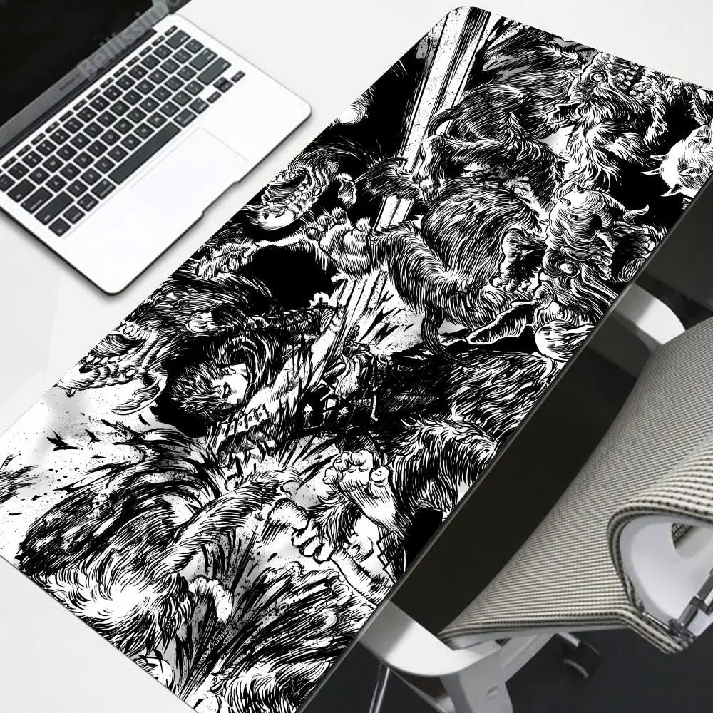 Gaming Accessories Varmilo Keyboard Computer Mousepad CS GO LOL Mouse Pad Berserk Guts Anime Dywan Gamer 900X400mm XXL Desk Mat