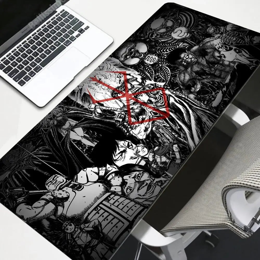 Gaming Accessories Varmilo Keyboard Computer Mousepad CS GO LOL Mouse Pad Berserk Guts Anime Dywan Gamer 900X400mm XXL Desk Mat
