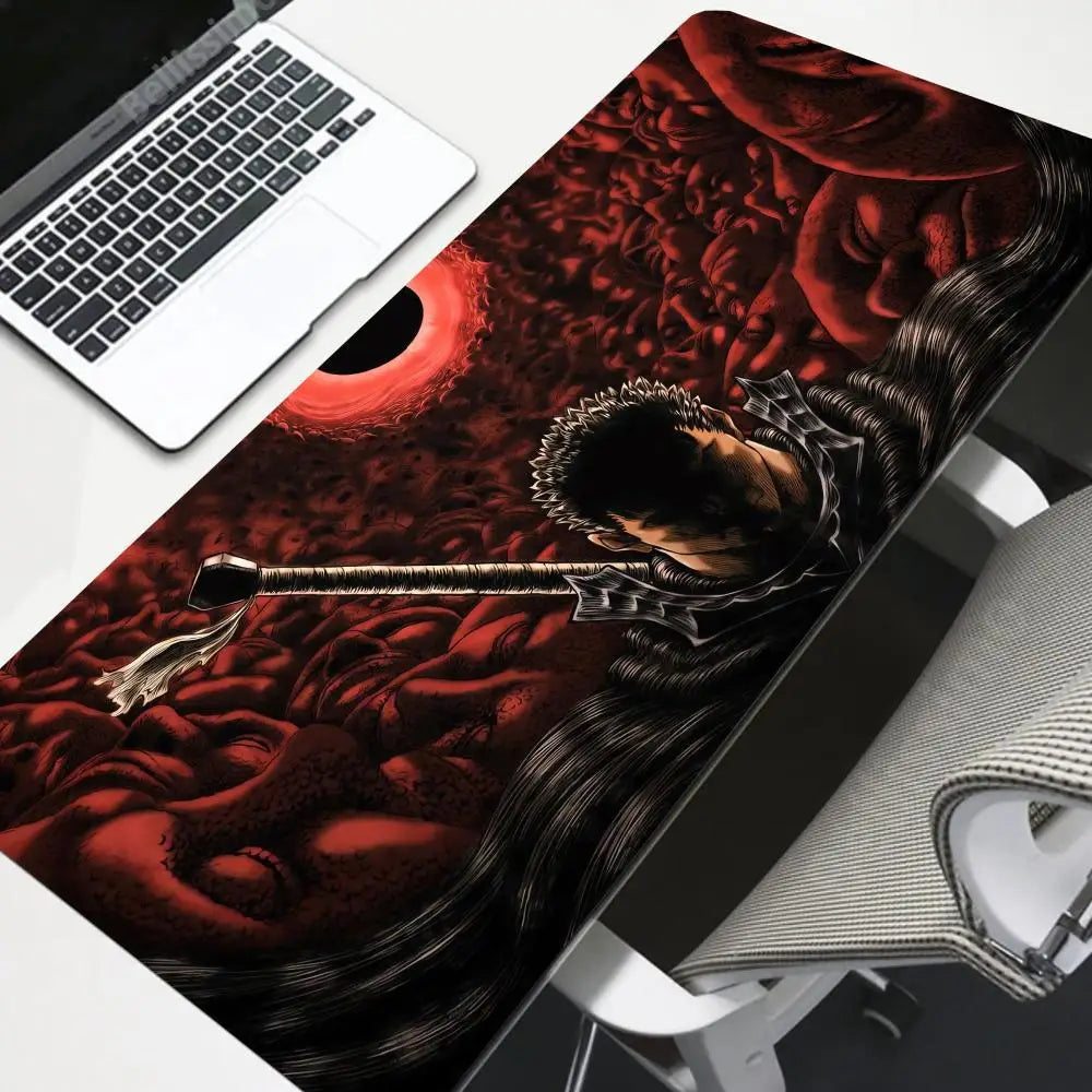 Gaming Accessories Varmilo Keyboard Computer Mousepad CS GO LOL Mouse Pad Berserk Guts Anime Dywan Gamer 900X400mm XXL Desk Mat