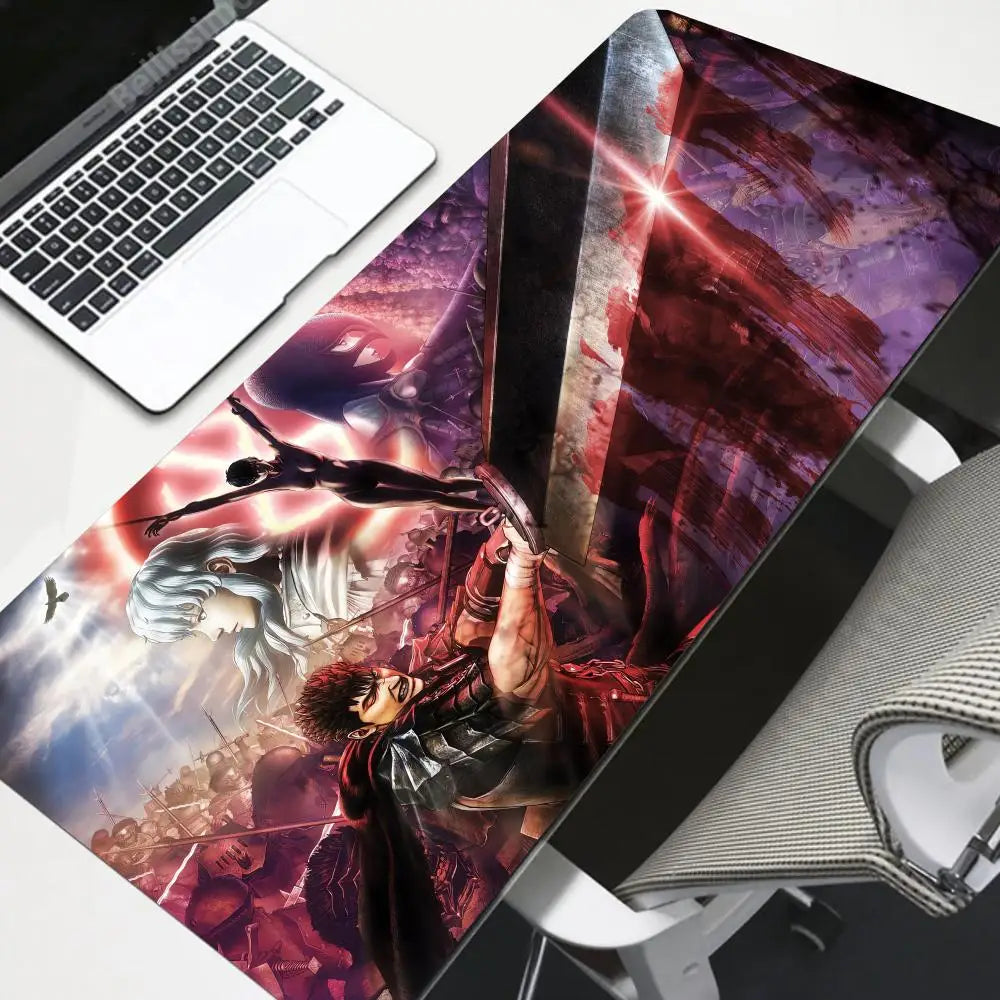 Gaming Accessories Varmilo Keyboard Computer Mousepad CS GO LOL Mouse Pad Berserk Guts Anime Dywan Gamer 900X400mm XXL Desk Mat