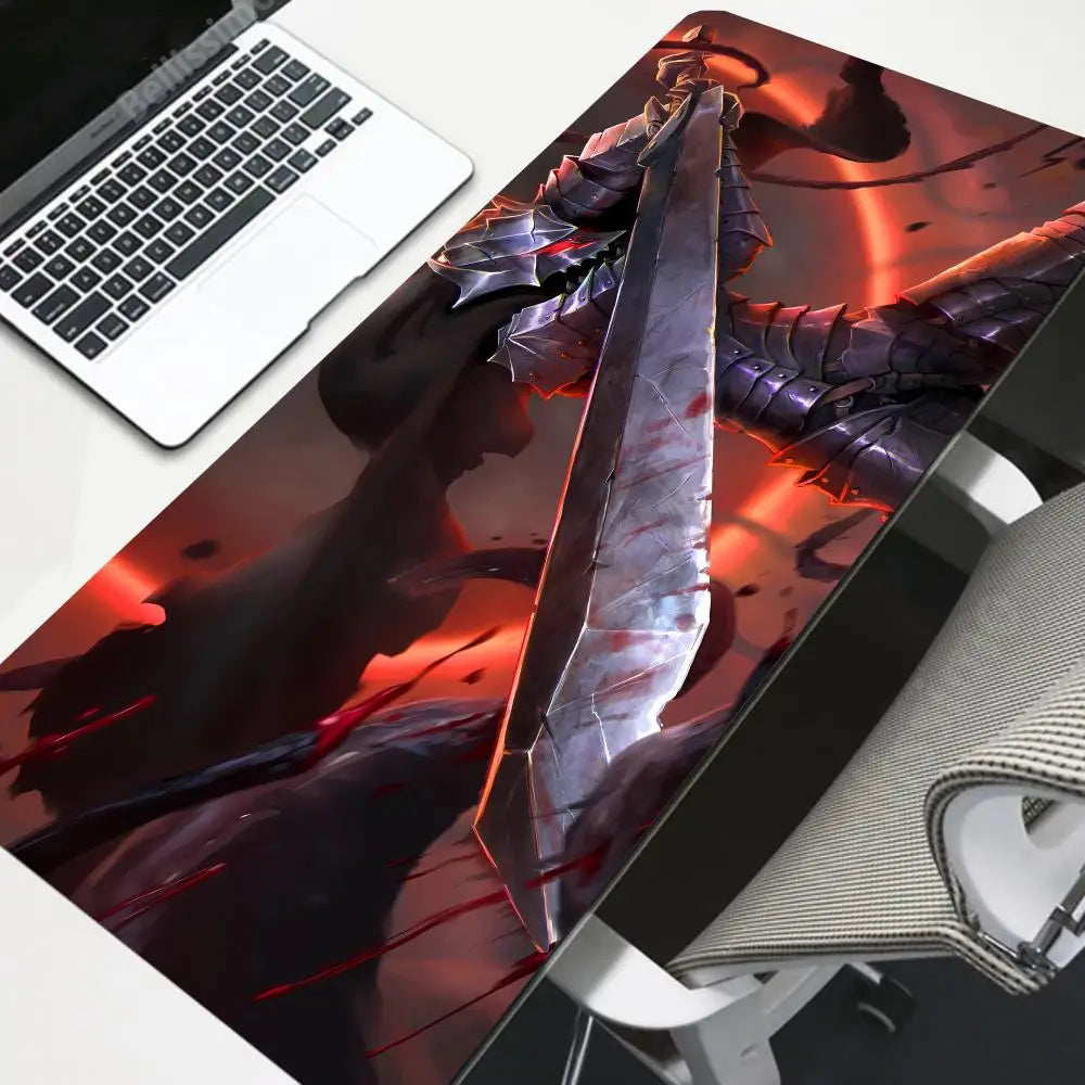 Gaming Accessories Varmilo Keyboard Computer Mousepad CS GO LOL Mouse Pad Berserk Guts Anime Dywan Gamer 900X400mm XXL Desk Mat